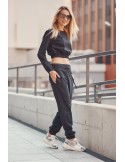 Smooth women\'s tracksuit in black FI529 - Online store - Boutique